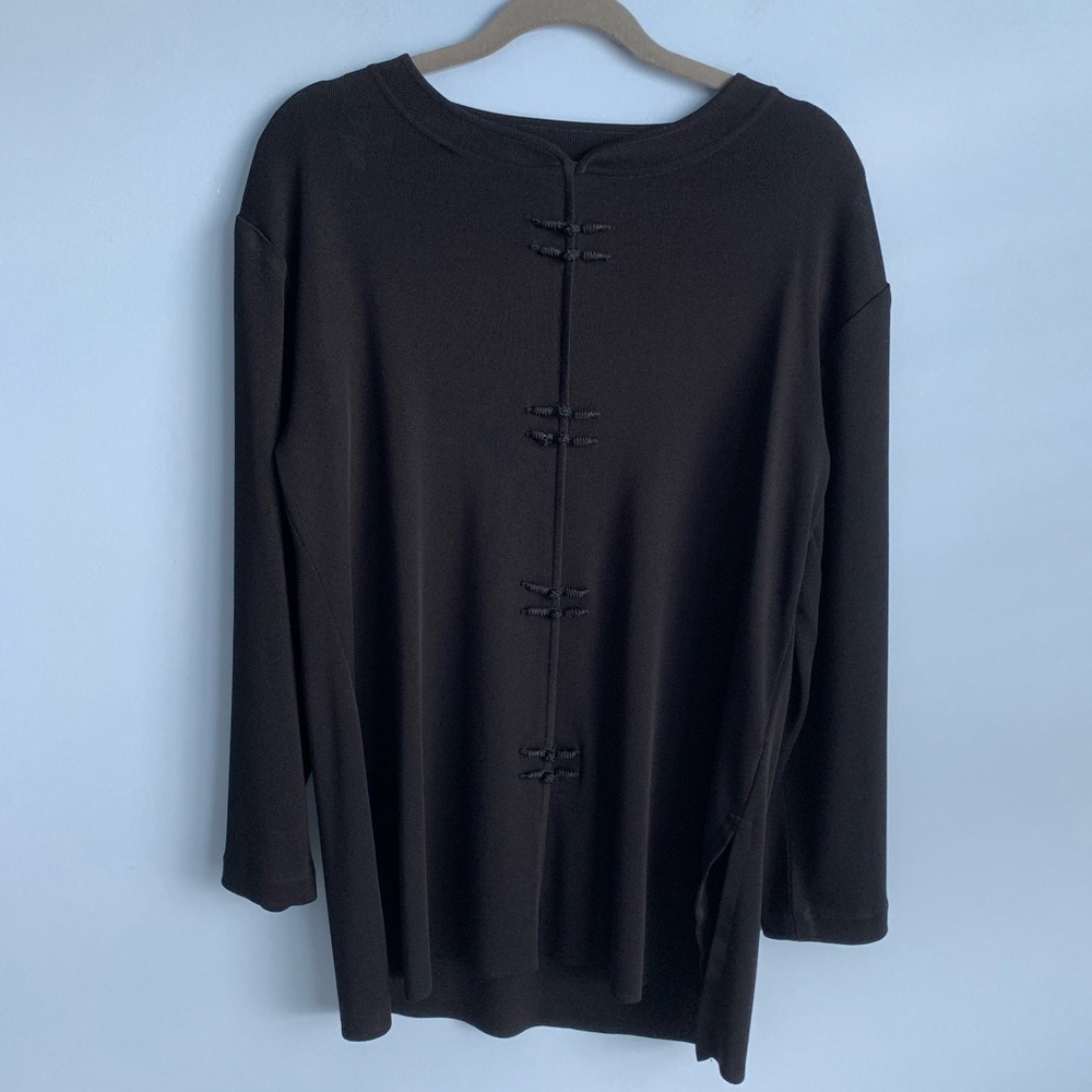 Exclusively Misook Woman Mandarin Tunic, 1X